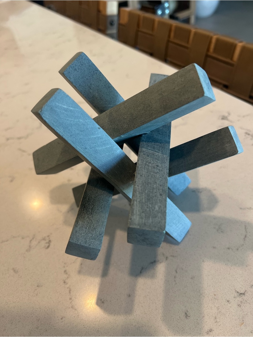 Studio McGee Decorative Puzzle Sculpture - Soapstone - Picture 2 of 5